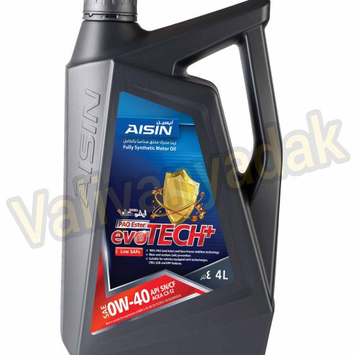 روغن موتور آیسین مدل Aisin 0 W-40 API SN/CF چهار لیتری